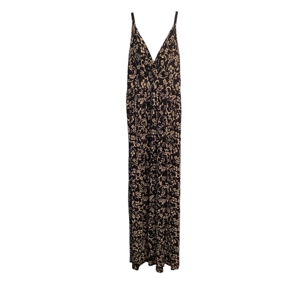 New Directions Black & White Floral Maxi Sundress PL - Picture 1 of 7